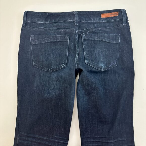 Express Skinny Stella Low Rise Women's size 6 Dark Wash Blue Denim jeans - Picture 4 of 4